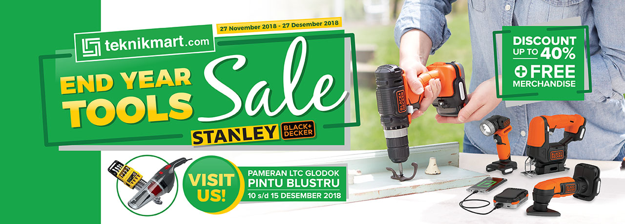 End Year Tool Sale 2018 - FEATURING STANLEY + BLACK AND DECKER End Year Tool Sale 2018 - FEATURING STANLEY + BLACK AND DECKER