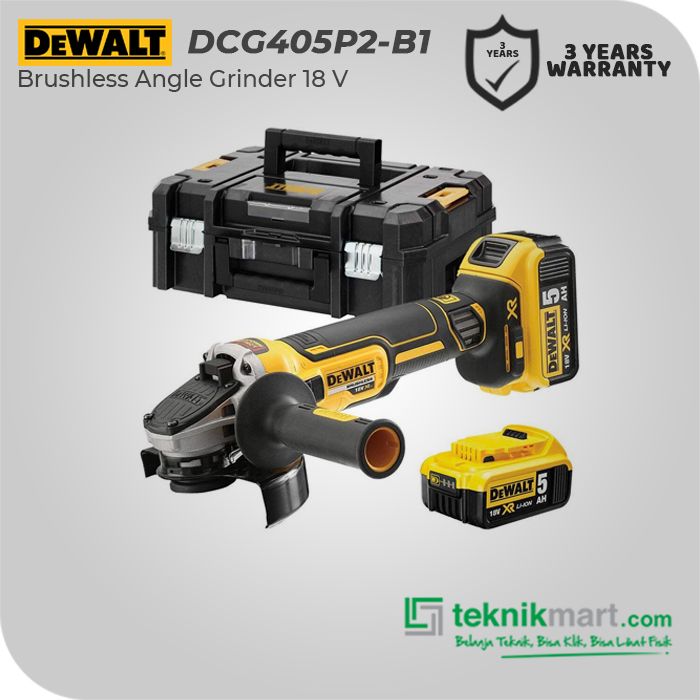 Belanja Teknik Bisa Klik, Bisa Liat Fisik Dewalt DCG405P2 18V