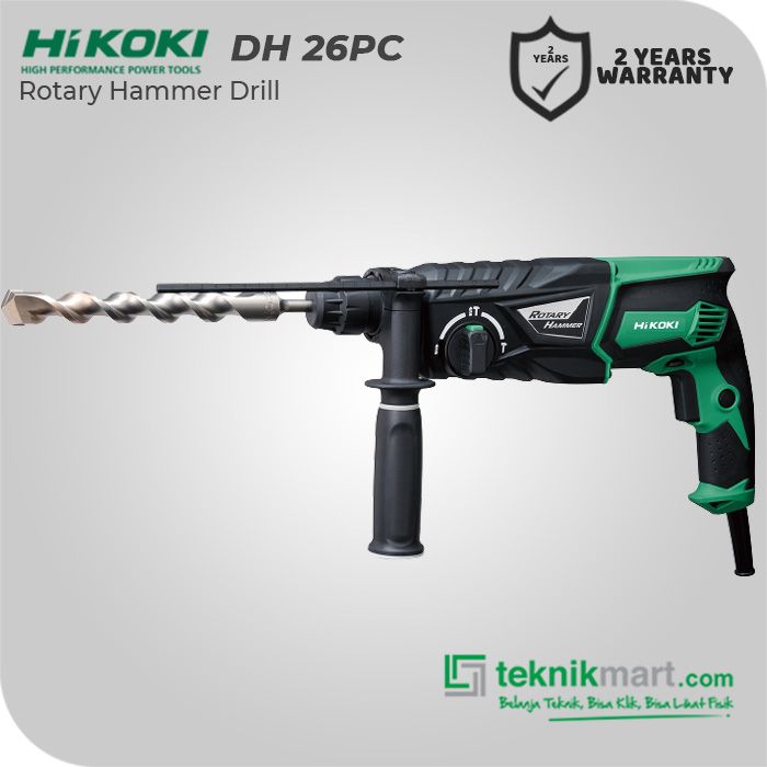 Belanja Teknik Bisa Klik Bisa Liat Fisik Hitachi Hikoki DH26PC Rotary Hammer Bor Beton Listrik