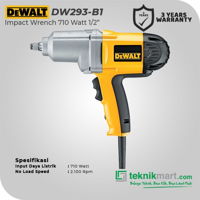 Dewalt DW293 710W 1 2 Impact Wrench Kunci Impact Listrik