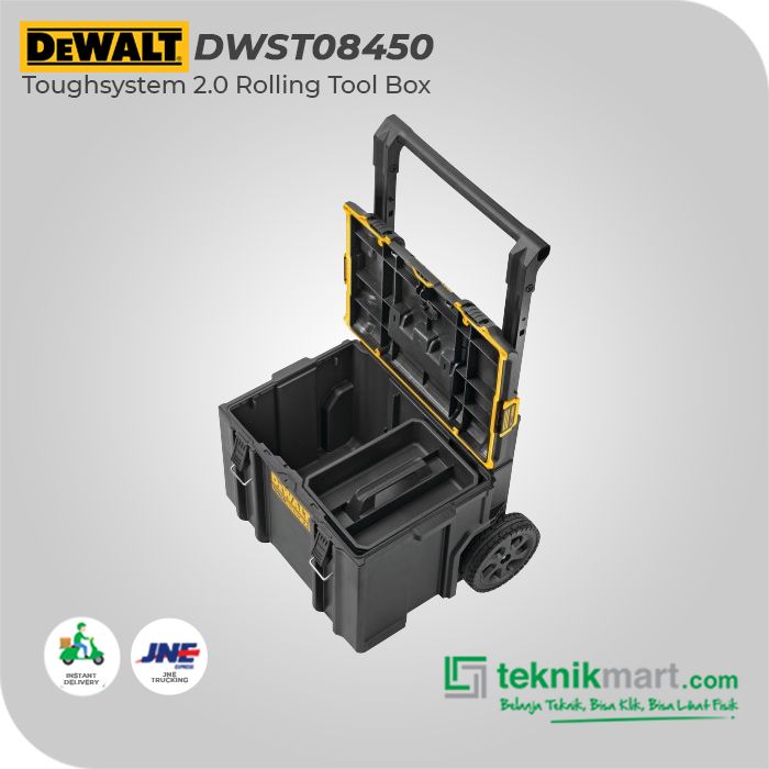 Belanja Teknik Bisa Klik Bisa Liat Fisik Dewalt DWST08450 Toughsystem 2.0 Rolling Tool Box Kotak Alat