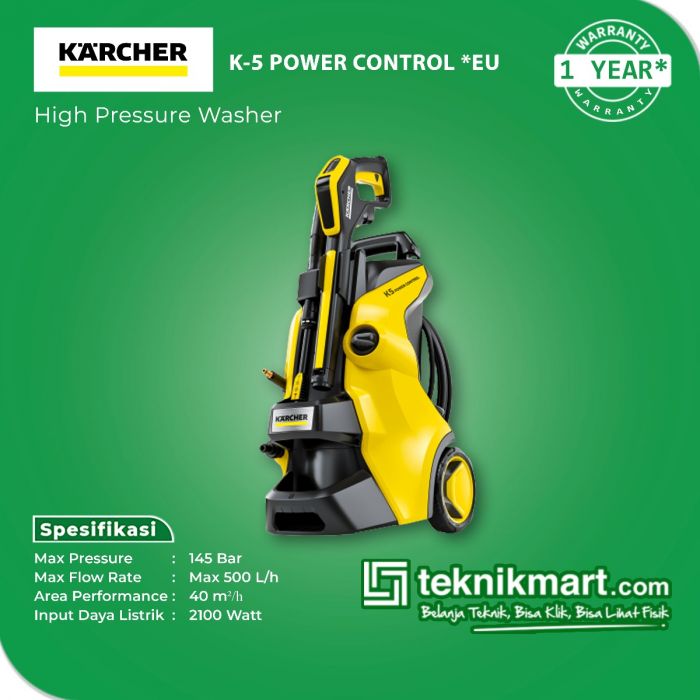 Karcher Pressure Washer 145 Bar 2100 Watt K5 POWER CONTROL