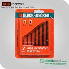Black And Decker 15077G Hss Drill Bit Set For Steel 7pcs