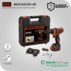 PROMO Black And Decker BDCDD12K 10.8V Cordless Drill Driver / Bor Obeng Baterai 