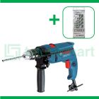 Bosch GSB 550 13 mm  Bor Listrik Reversible Dengan Mata Bor Bosch CYL-4 For Multi Material 5 Pcs