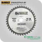 Dewalt DWA03740 Circular Saw Blade TCT 185mm 40T / Mata Potong Kayu