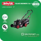 Rover Black Mower 3 In 1 Lawn Mower 17 Inch / Potong Rumput Dorong