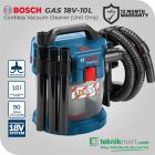 Bosch GAS 18V-10 L Cordless Dry Vacuum Cleaner / Penghisap Debu Baterai (Unit Only) // 06019C63K0