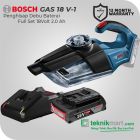 Bosch GAS 18V-1 18 Volt Cordless Vacuum Cleaner Dry Full Set (4.0 Ah) // 06019C62L0-1600A00163-1600A019RJ