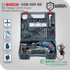 Bosch GSB 500 RE 500Watt 10mm Impact Drill With Accessories / Bor Tangan Listrik Impact dengan Aksesories
