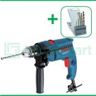 Bosch GSB 550 550 Watt 13 mm Bor Listrik Impact Dengan Mata Bor Bosch HSS-G For Metal 5 Pcs 
