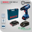 Bosch GSR 180-Li 18Volt Cordless Drill / Bor Non Impact Baterai // 06019F81K1