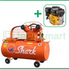 Shark 1 HP LVU-6501 Kompresor Angin Unloader Dengan Mesin Bensin G160F