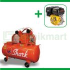 Shark 5 HP MWU-8005  Kompresor Angin Unloader Dengan Mesin Bensin G 390F