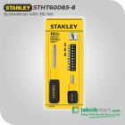 Stanley STHT60085-8 Screwdriver + Bit Set / Obeng + Mata Set 12pcs