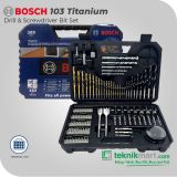 Bosch 103 Titanium Drill & Screwdriver Bit Set / Mata Bor & Obeng Set 