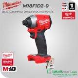 Milwaukee M18FID2-0 18 Volt Brushless Impact Driver Hex 1/4"