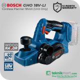 Bosch GHO 18V-LI Cordless Planner / Mesin Serut Baterai (Unit Only)