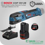 Bosch GOP 12V-28 12 Volt Cordless Multi Oscillating Tools Battery 3.0 Ah // 06018B50L0-1600A00X79-1600A01B8X