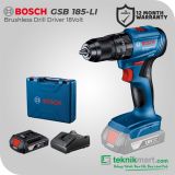 Bosch GSB 185-LI 18V Brushless Impact Drill / Bor Impact Baterai // 06019K31K1