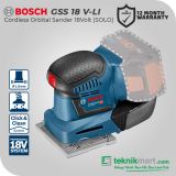 Bosch GSS 18V-LI Cordless Orbital Sander / Mesin Amplas Baterai 18Volt