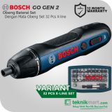 Bosch GDR 120-LI GEN3 12V Obeng Impact Baterai Dengan Bosch 32Pcs Screwdriver Bit Set