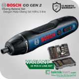 Bosch GDR 120-LI GEN3 12V Obeng Baterai Dengan Bosch 43Pcs Screwdriver Bit Set