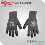 Milwaukee 48-22-8952 CUT 5 Dipped Gloves Size L