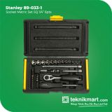 Stanley 89-033-1 SQ 1/4" 6pts 35pcs Socket Metric Set with Plastic Case
