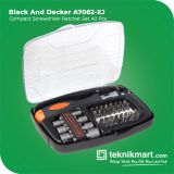 Black And Decker A7062-XJ Compact Screwdriver Ratchet Set 40 Pcs