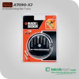Black+Decker A7090-XJ 7pcs Screwdriving Set / Mata Obeng Set