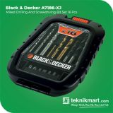 Black And Decker A7186-XJ Mixed Drilling & Screwdriving Bit Set 16pcs