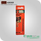 Black & Decker A8068 Mata Bor Metal HSS DrillBit Black - 4mm