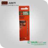 Black & Decker A8671 Mata Bor Tembok Masonry DrillBit - 4 mm