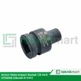 Action 720008 Mata Impact Socket Sq 1/2" 6PT 8 mm 