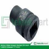 Action 140-015 Mata Impact Socket Sq 3/4 Inch 6PT 15 mm 