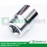 Action 693024 Mata Socket Sq 1/2" 12PT 24 mm 