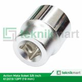 Action 612019 Mata Socket Sq 3/8" 12PT 19 mm 