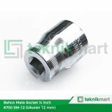 Bahco 6700 Sm-12 1/4 Inch 12mm Mata Soket