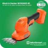 Black And Decker BCSS20D1 20 Volt 2.0 Ah Cordless Shear Shrubber