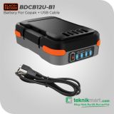 Black and Decker BDCB12U 12Volt 1.5Ah Battery For Gopak / Baterai