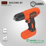 Black And Decker BDCD8K 7.2Volt Cordless Drill / Bor Baterai 