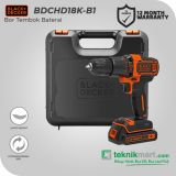 Black And Decker BDCHD18K 18V Cordless Hammer Drill / Bor Tembok Baterai 