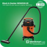 Black And Decker BDWD20 1400 Watt Penghisap Debu Basah & Kering