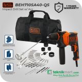Black And Decker BEH710SA40-QS 710W Impact Drill Set w/ 40 Acc & Bag