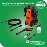 Black & Decker BEPWB1740LP 900 Watt High Pressure Washer / Mesin Cuci Steam