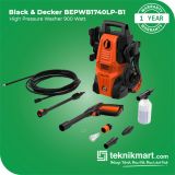 Black & Decker BEPWB1740LP 900 Watt High Pressure Washer / Mesin Cuci Steam