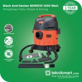 Black And Decker BDWD10 1200Watt Vacuum Cleaner Wet & Dry / Penghisap Debu Basah & Kering