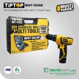 Tip Top BMT-120SE 12V Cordless Drill with Tools / Bor Obeng Baterai Dengan Pekakas 100Pcs