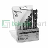 Bosch HSS-R Metal Drill Bits 10 Pcs 2608577348
